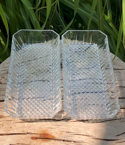 Raviers vintage en verre