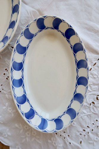 Raviers vintage faïence Sarreguemines Digoin modèle Dorothy