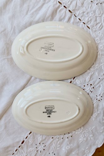 Raviers vintage faïence Sarreguemines Digoin modèle Dorothy