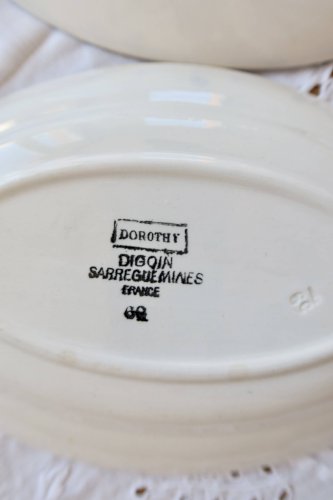Raviers vintage faïence Sarreguemines Digoin modèle Dorothy