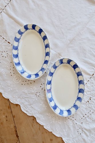 Raviers vintage faïence Sarreguemines Digoin modèle Dorothy