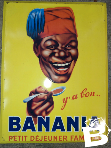réédition moderne tole formé banania en etat satisfaisant