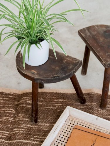 Regis, la paire de tabourets en bois N°469