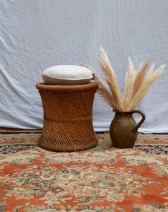 Regis, le tabouret en bambou et corde N°766