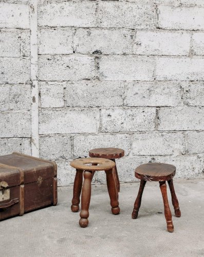 Regis, le tabouret en bois N°595