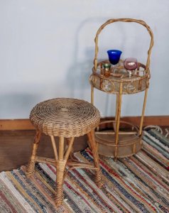 Regis, the wicker stool No. 335