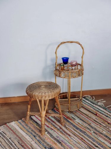 Regis, le tabouret en osier N°335