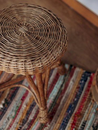 Regis, le tabouret en osier N°335