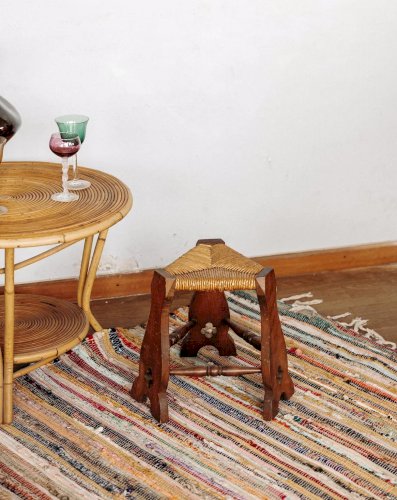 Regis, le tabouret en paille N°334