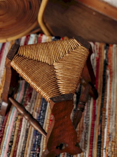 Regis, le tabouret en paille N°334