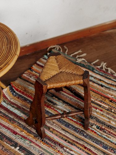 Regis, le tabouret en paille N°334