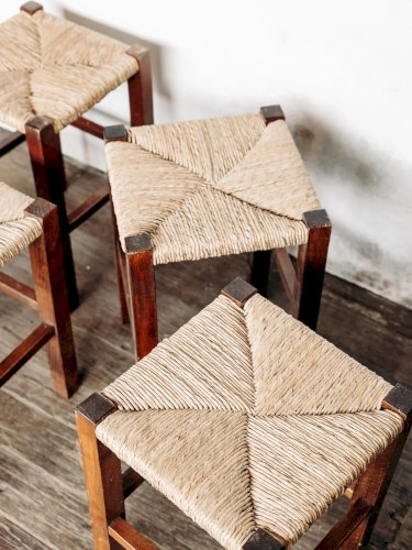 Regis, le tabouret en paille N°60