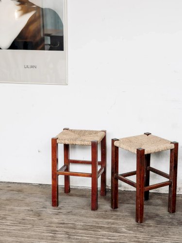 Regis, le tabouret en paille N°60