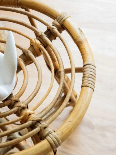 Regis, le tabouret en rotin N°722