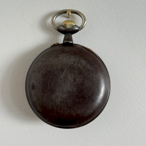 Régulateur astronomique vers 1900 phase de la Lune cadran émail M3534