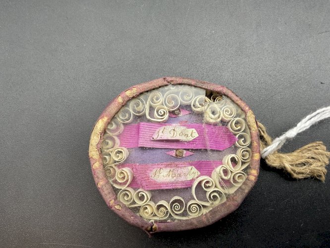 Reliquaire 2 reliques Saint DONAT , SAINT MARLY