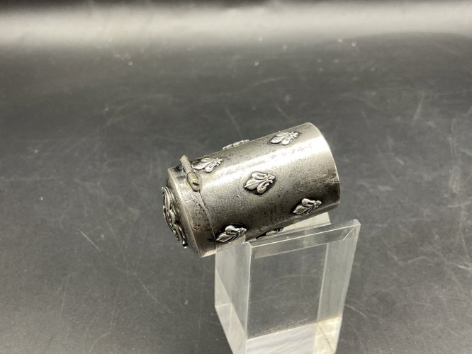 RELIQUAIRE de VOYAGE argent .