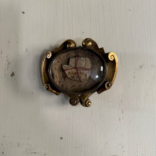 Reliquaire en bronze du XVIIIe Louis XV cachet ancien M3491