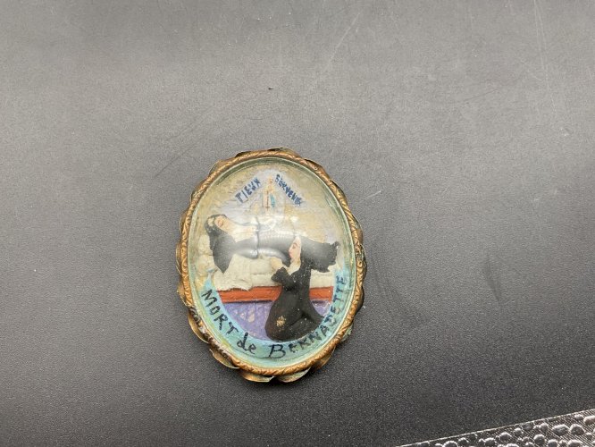 reliquaire mort de Bernadette XIX ème