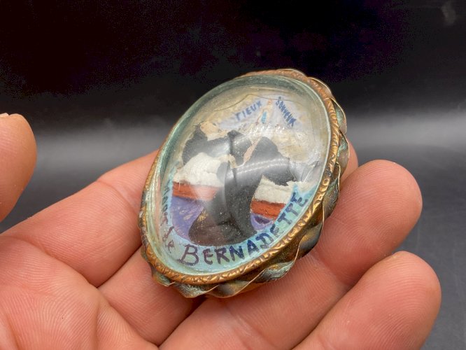 reliquaire mort de Bernadette XIX ème