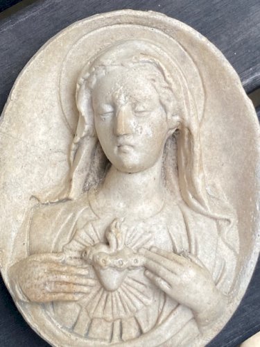 Reliquaire Vierge Marie en écume de mer
