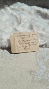 relic 1911 piece of the missal or ? the heart of Vincent de Paul