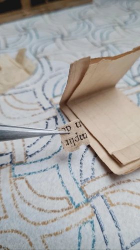 relique 1911 morceau du missel ou ? le cœur de Vincent de Paul