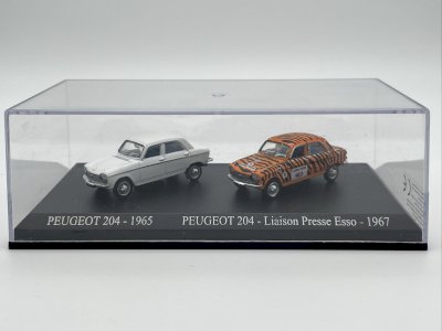  Coffret Peugeot 204 (1965) et Peugeot 204 Presse Esso (1967) HO