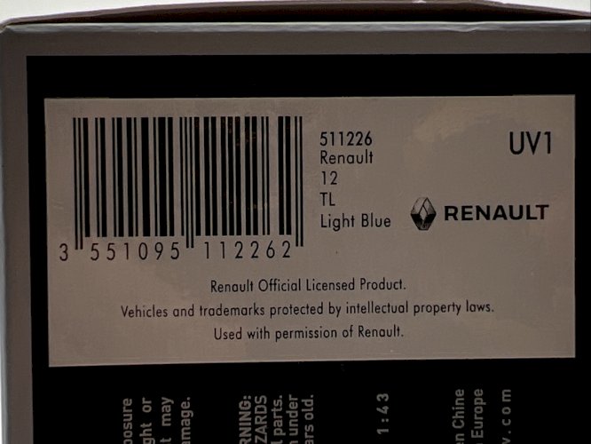 Renault 12 TL 1/43 Norev