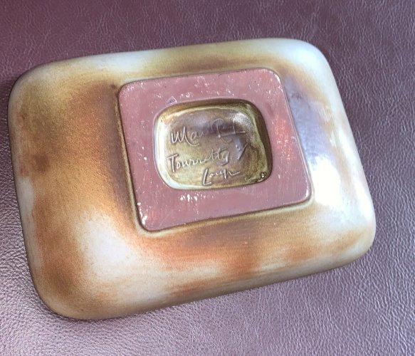 René Maurel céramique Touret sur Loup décor au cheval incisé art rupestre 1950's