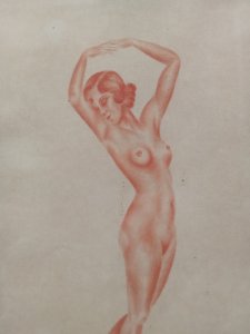 Reproduction of a drawing by Jean Barbault