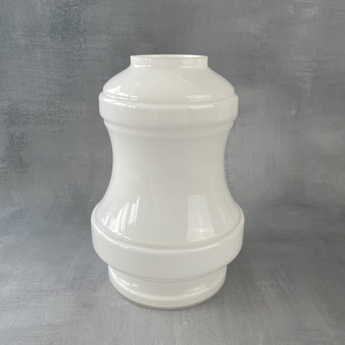 Réservoir de lampe à pétrole en verre opalin double paroi / vase Haut.~17cm