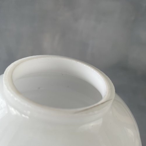 Réservoir de lampe à pétrole en verre opalin double paroi / vase Haut.~17cm