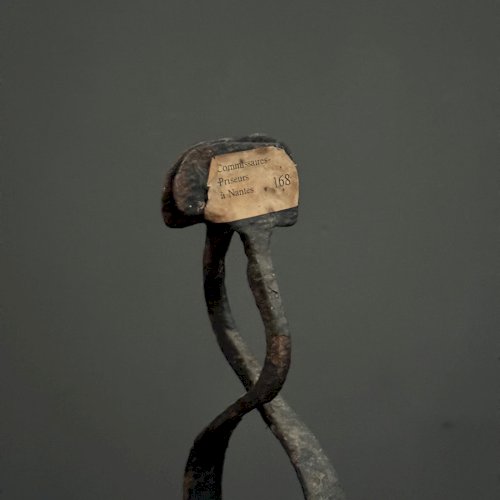 Résinier brûle-jonc en fer forgé XVIIe ou XVIIIe art populaire L9037