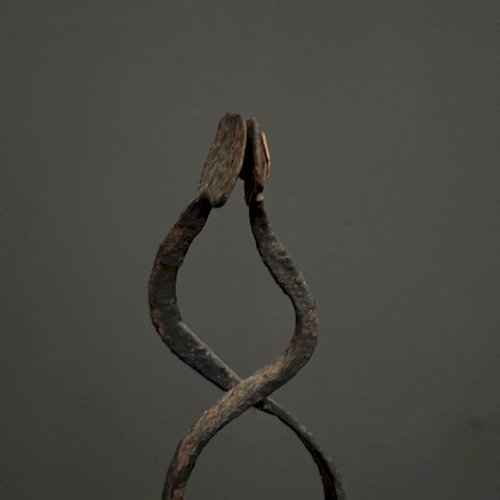 Résinier brûle-jonc en fer forgé XVIIe ou XVIIIe art populaire L9037