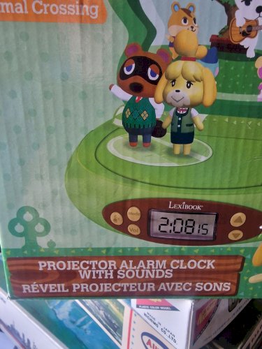 Réveil Projecteur Animal Crossing en 3D avec Sons- neuf en boite