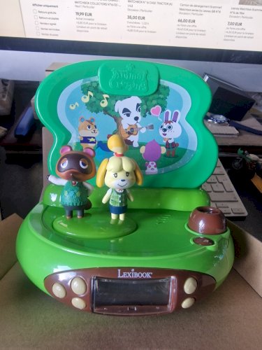 Réveil Projecteur Animal Crossing en 3D avec Sons- neuf en boite