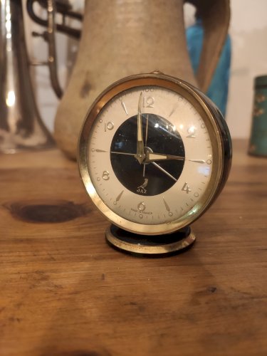 Réveil Vintage JAZ - Modèle "SCINTIC" (1954) - style Mid-Century