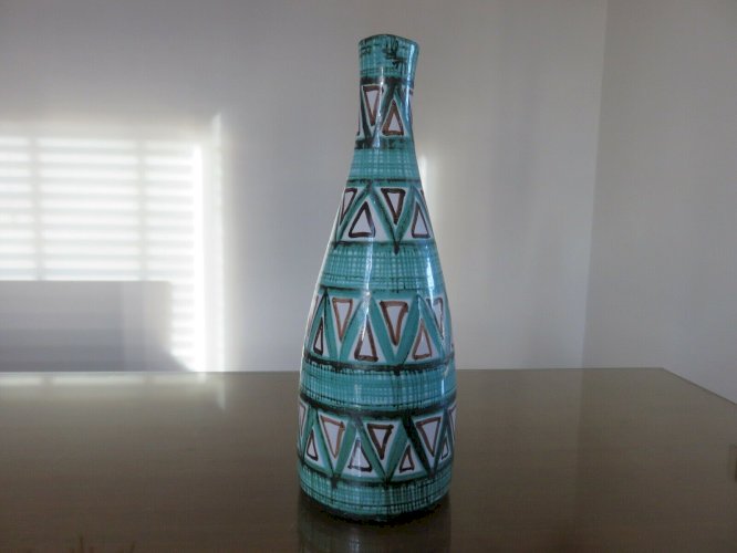 ROBERT PICAULT CARAFE PICHET EN CERAMIQUE EMAILLEE SIGNE ANNEES 50 60 VINTAGE 