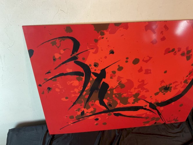 Robert WOGENSKY (1919-2019) - Au vol. Tableau pressé par Formica