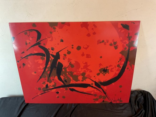 Robert WOGENSKY (1919-2019) - Au vol. Tableau pressé par Formica