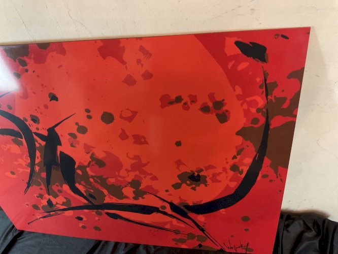 Robert WOGENSKY (1919-2019) - Au vol. Tableau pressé par Formica