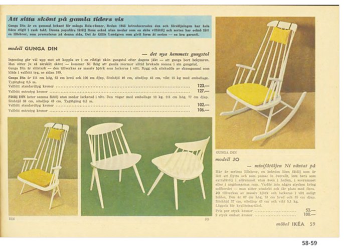 Rocking-chair IKEA 1960 