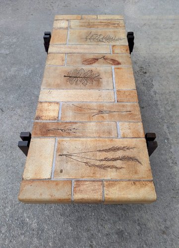 Roger CAPRON table basse  herbier