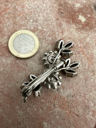 Roger Jean Pierre parure haute couture French Fashion vers 1950 broche et boucle
