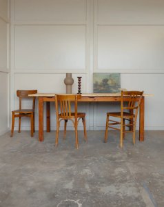 Romy, the large wooden dining table No. 591