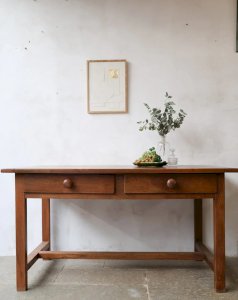 Romy, the large oak farm table No. 598
