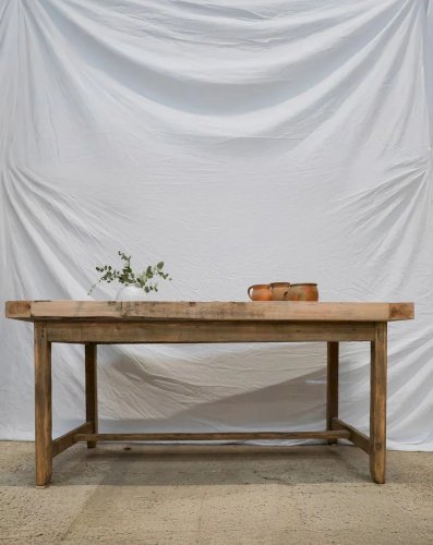 Romy, la grande table de ferme en pin N°514