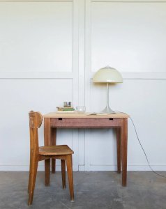 Romy, la table à manger bicolore N°346