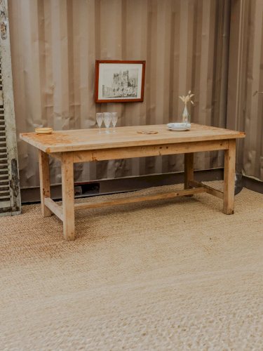 Romy, la table à manger de ferme en chêne N°561